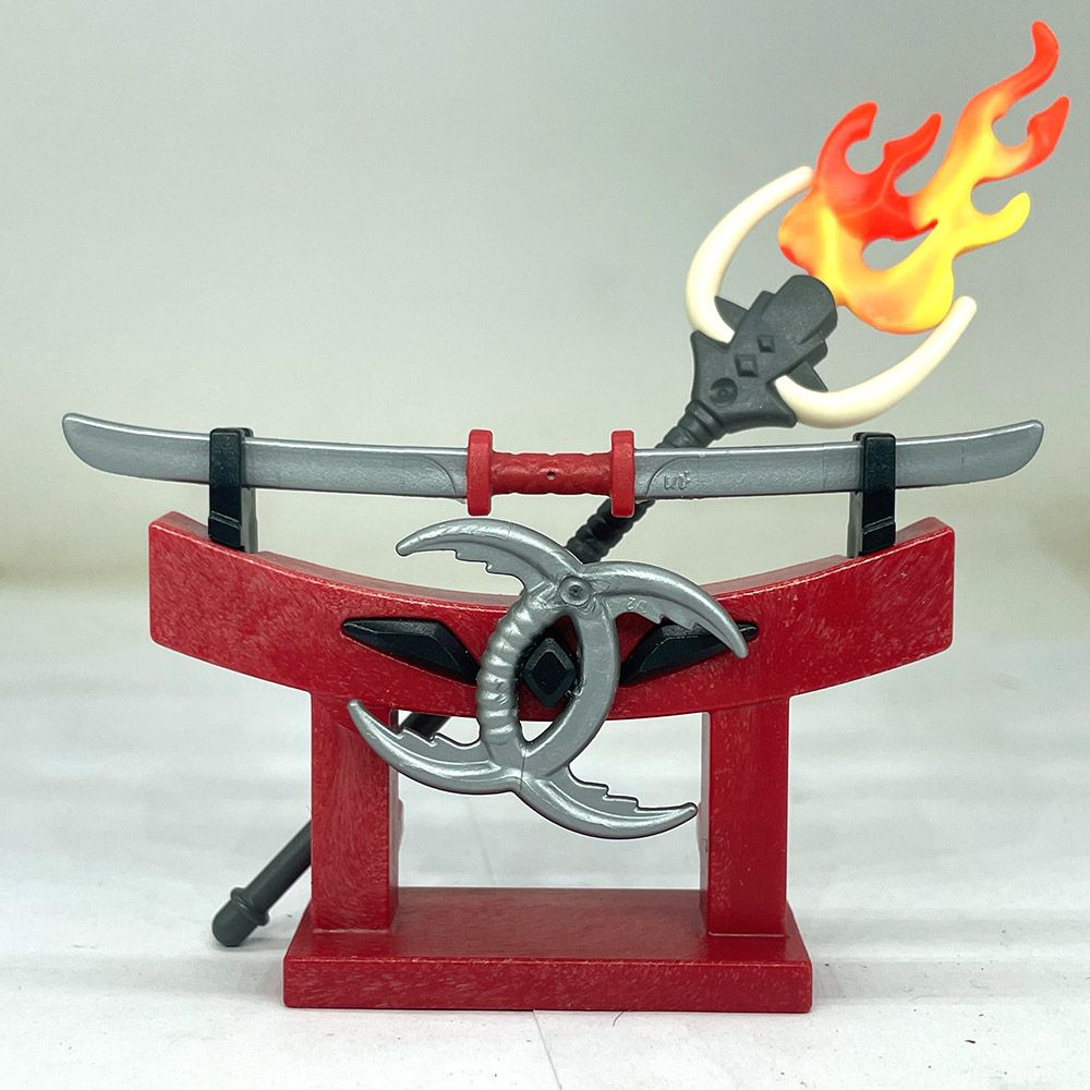 playmobil ratelier asiatique rouge