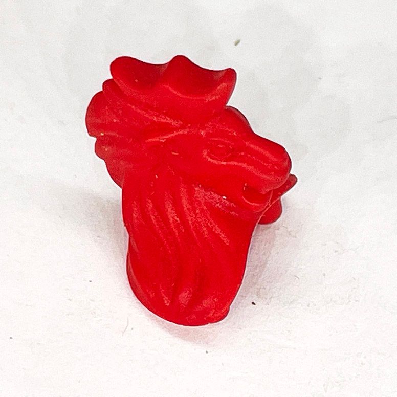 Playmobil plume tête de lion rouge 2 Playmobil plume tête de lion rouge 2