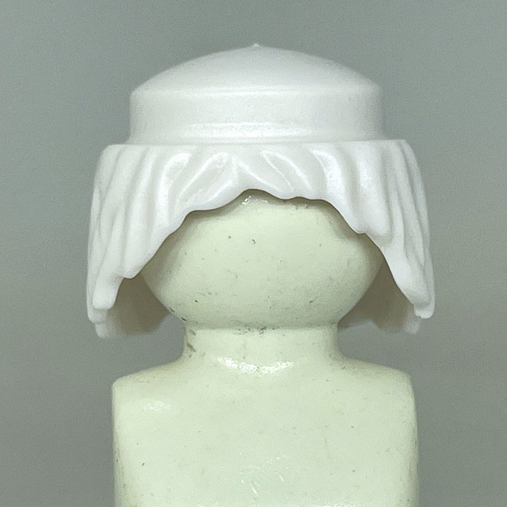 Playmobil cheveux blanc mi long