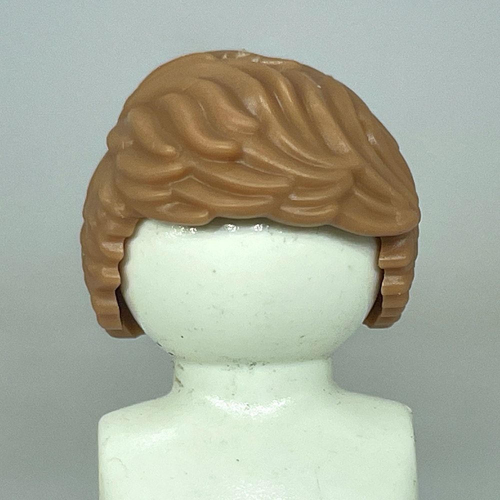 Playmobil cheveux marron clair court et long