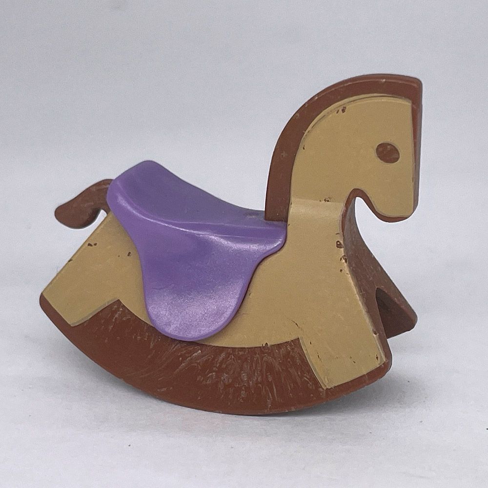 playmobil cheval à bascule selle violet playmobil cheval à bascule selle violet
