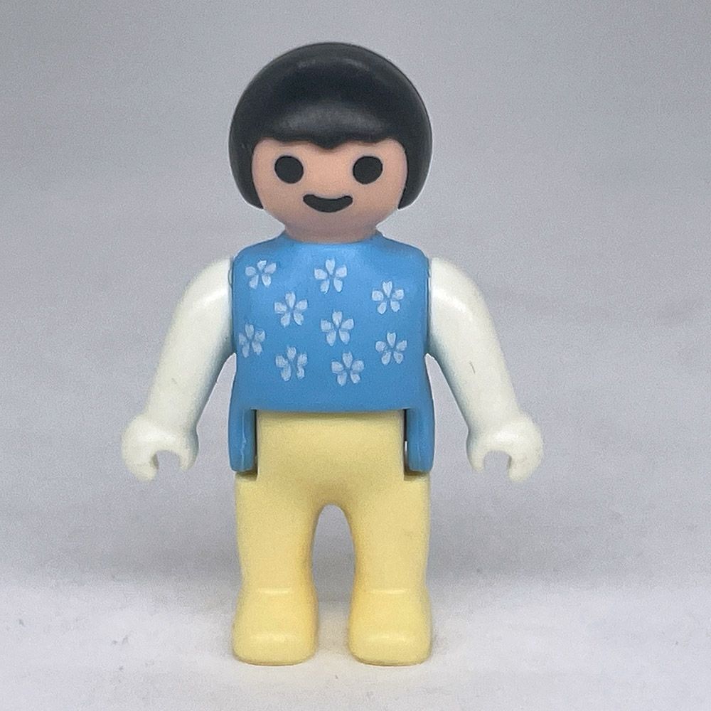 playmobil bébé bleu et jaune clair