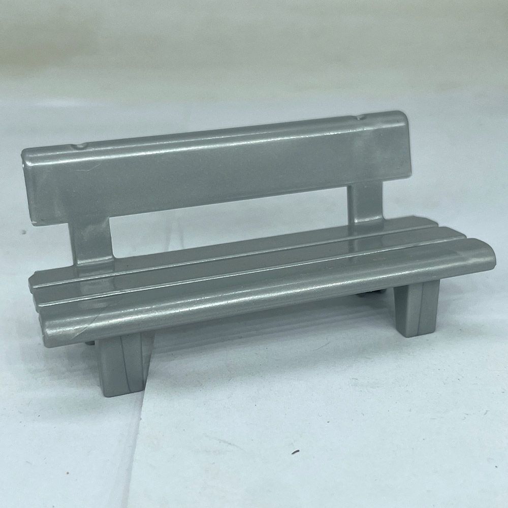 Playmobil banc extérieur gris