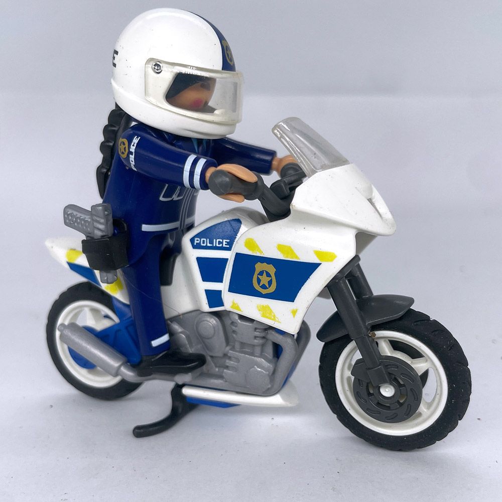 playmobil moto de police et policière playmobil moto de police et policière