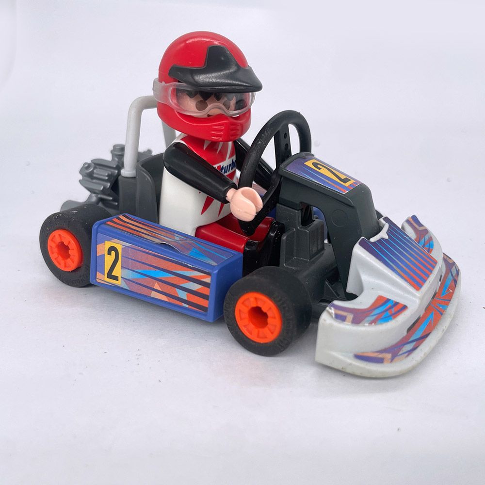 playmobil kart gris