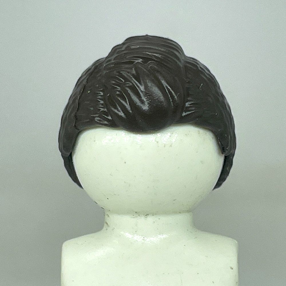 Playmobil cheveux noir rasé court et crête Playmobil cheveux noir rasé court et crête