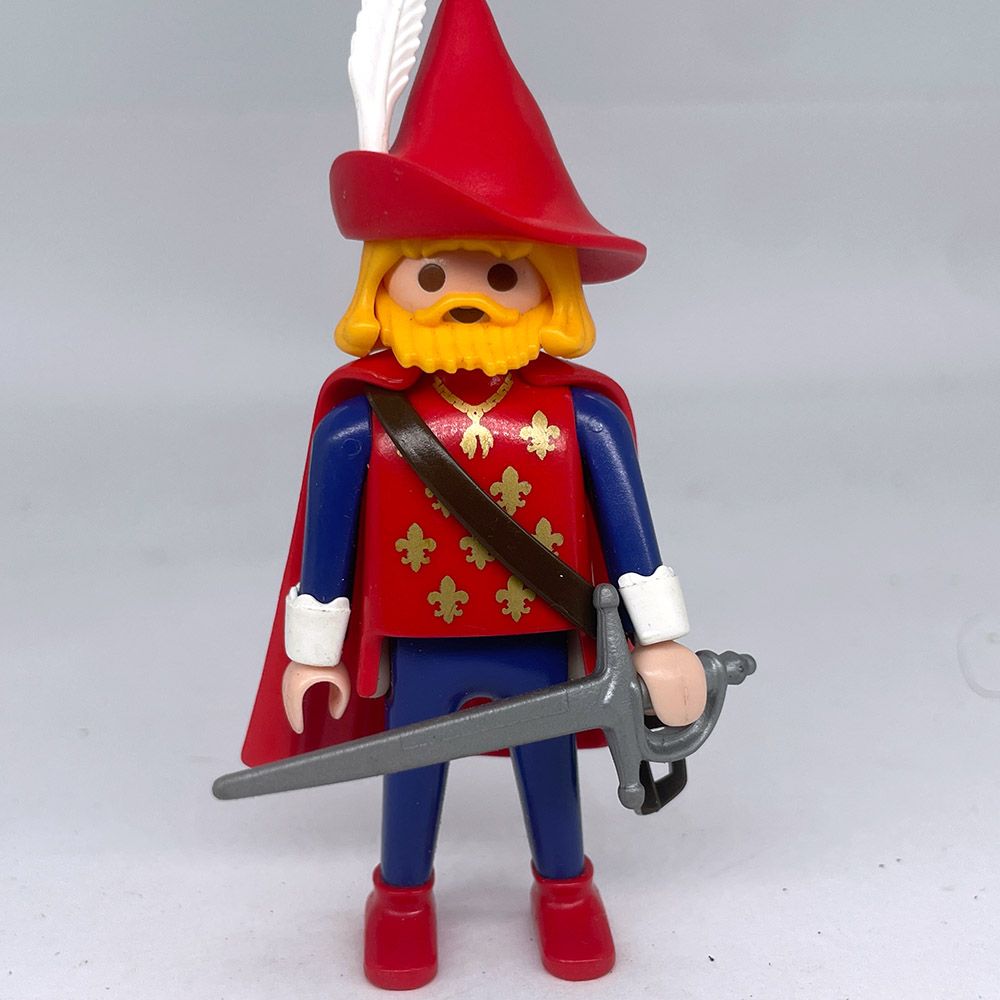 playmobil mousquetaire rouge fleur de lys