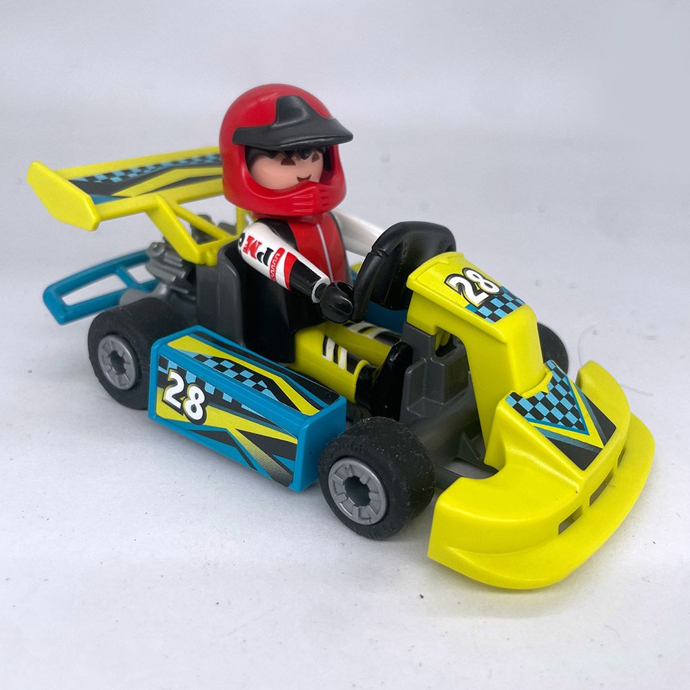 playmobil kart moderne jaune fluo