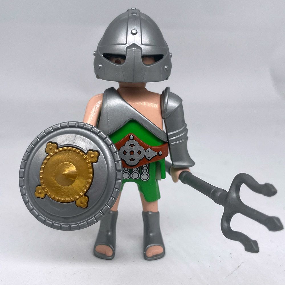 playmobil gladiateur vert