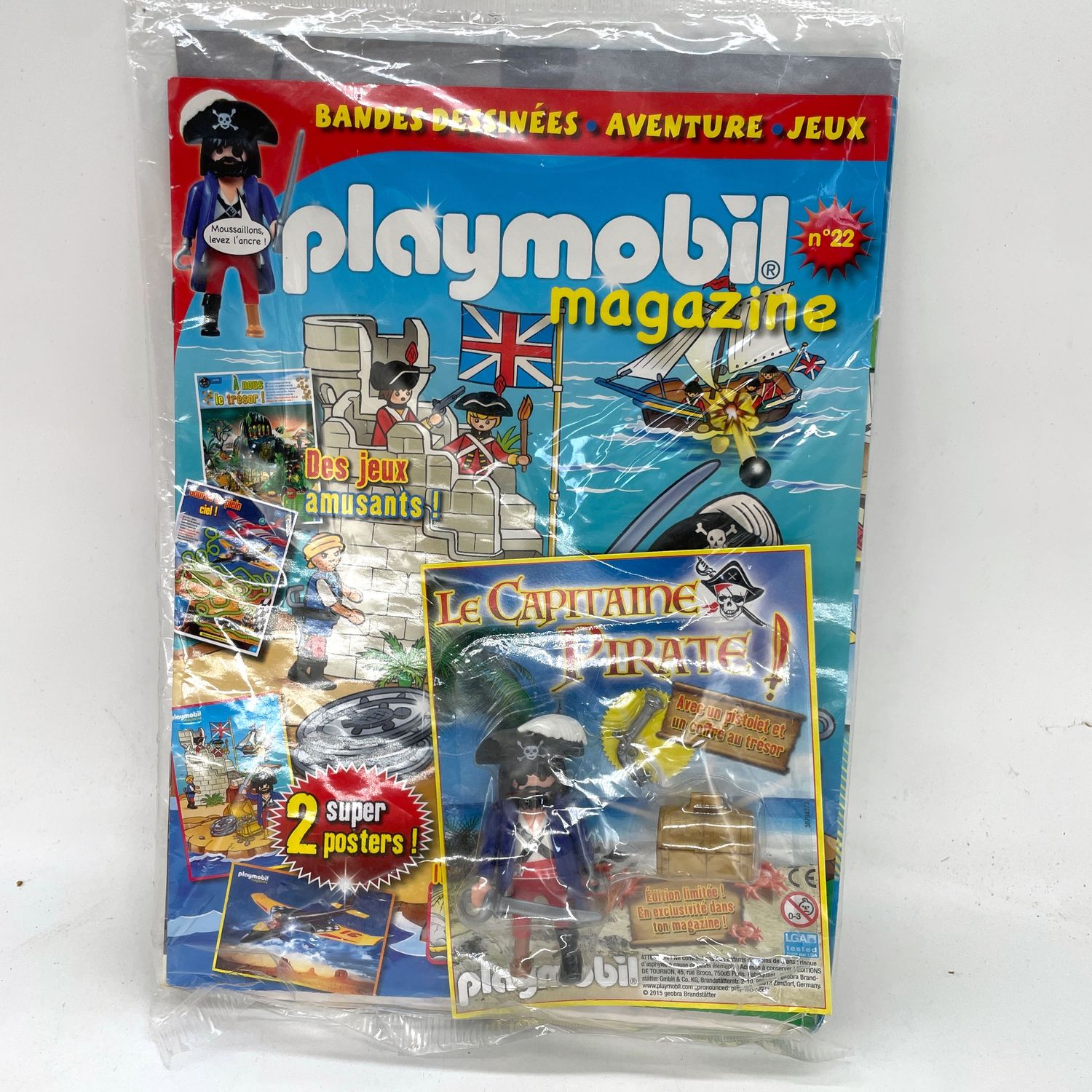 Playmobil magazine et blister pirate