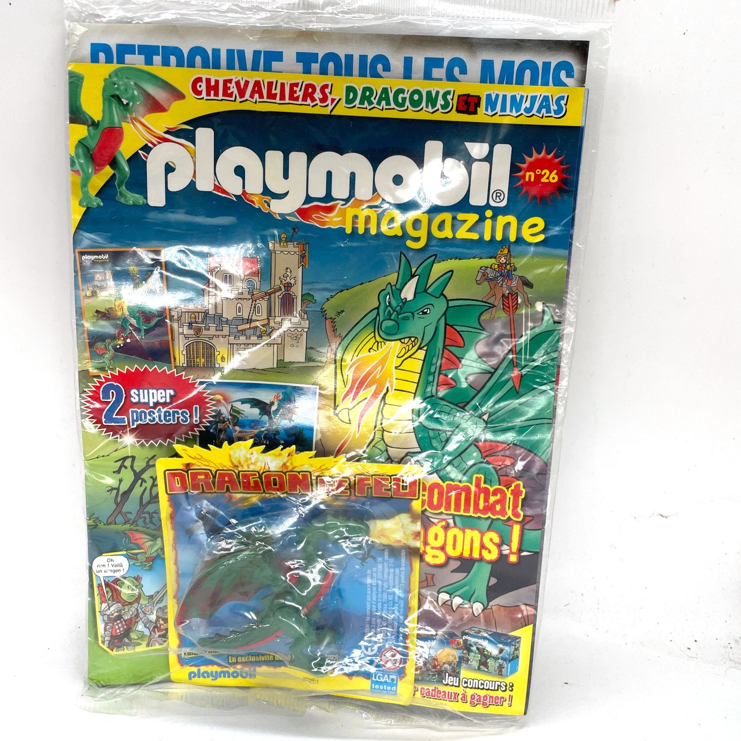 Playmobil magazine et blister dino