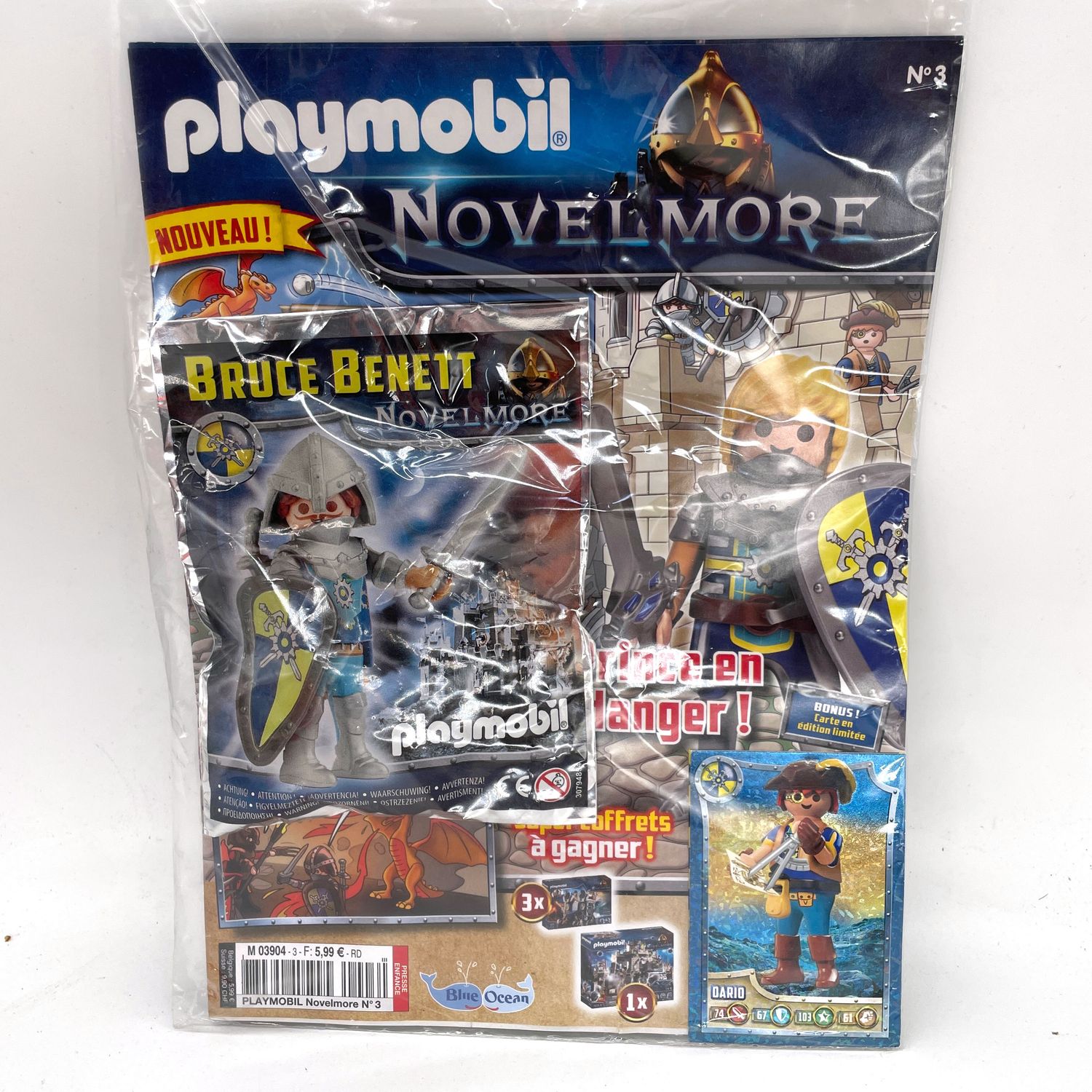 Playmobil magazine et sachet chevalier novelmore Playmobil magazine et sachet chevalier novelmore