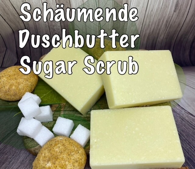 schäumende Peeling Duschbutter - verschiedene Düfte