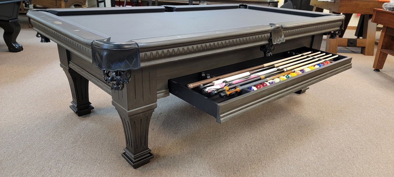 8&#39; Adams by Kincaid Weathered Black Wood Finish