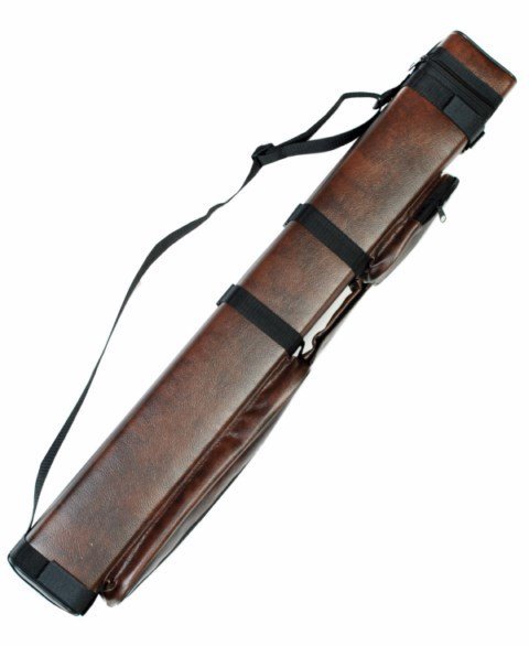 2X2 Hard Pool Cue - Billiard Stick Carrying Case Brown b9