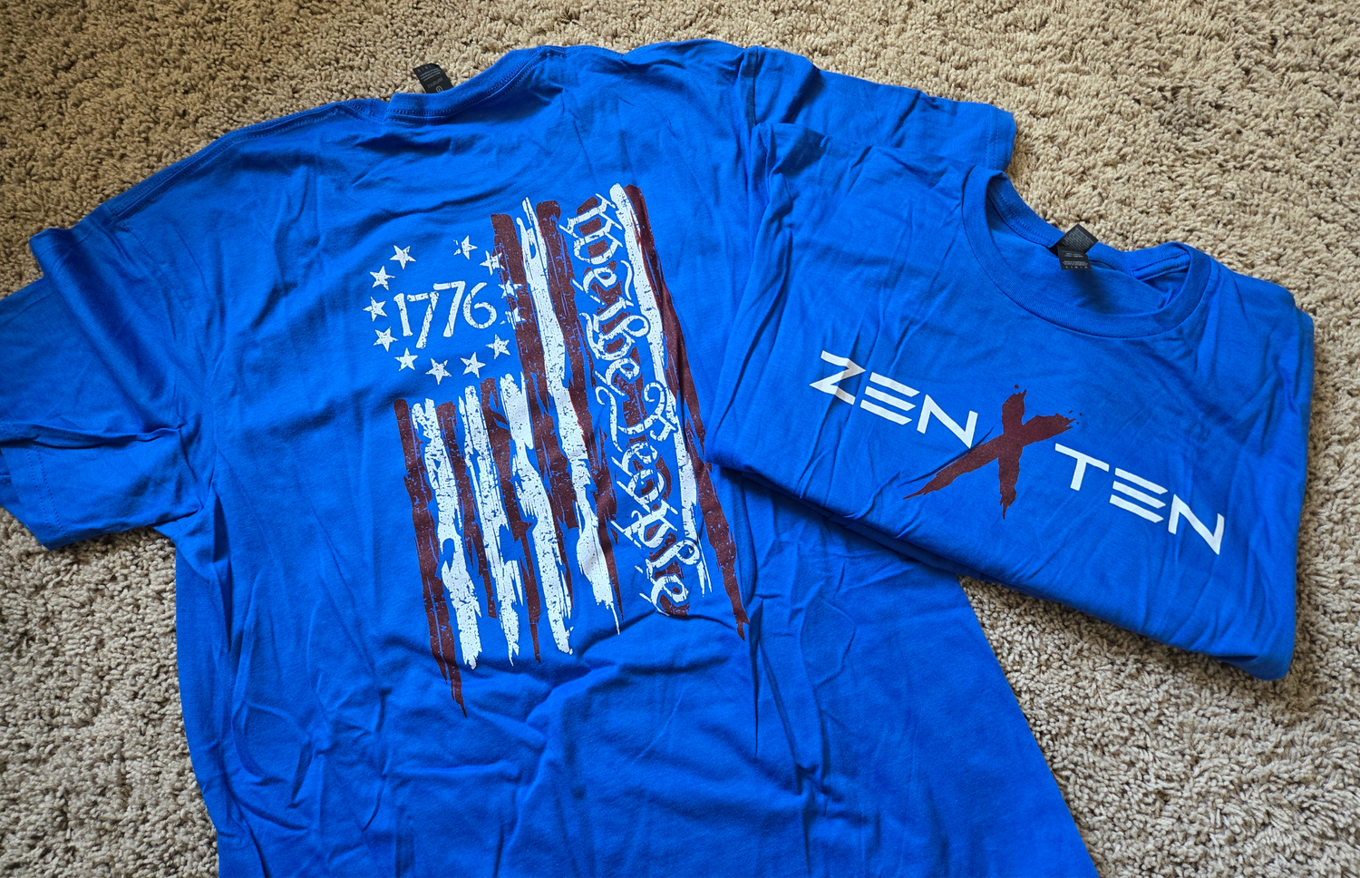 Zen Times Ten T-Shirt - Red White &amp; Blue