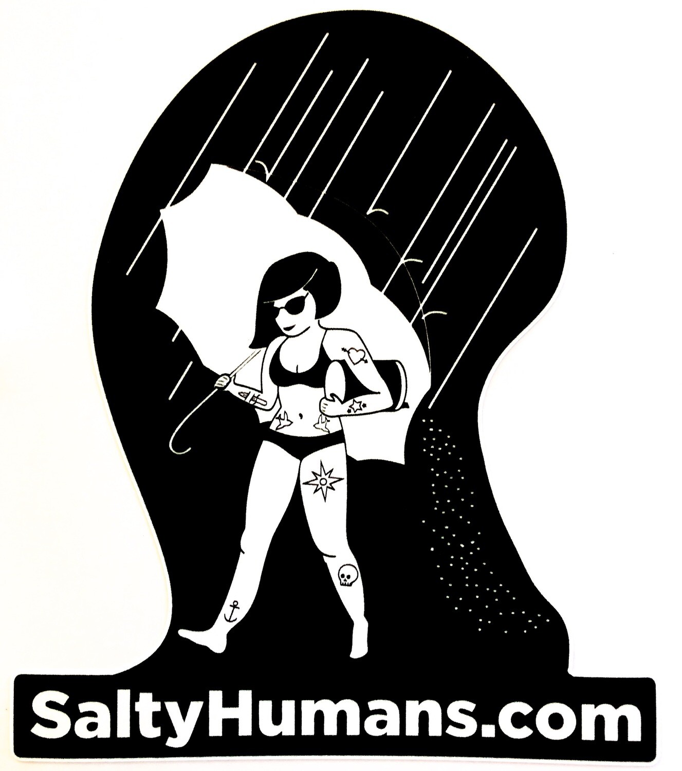 SaltyHumans Girl Sticker