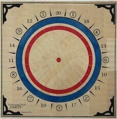 American Style Wood Dart Board