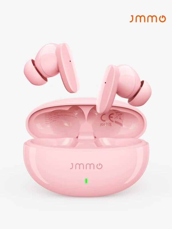 JMMO Mini True Wireless Earbuds With USB-C For Fast Charging - PINK