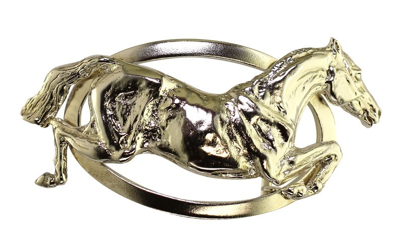 Silver Oval Buckle with Jumper