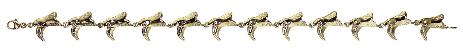 Silver Western Boot Linked Bracelet