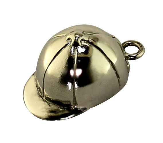 SIlver Hunt Cap Charm