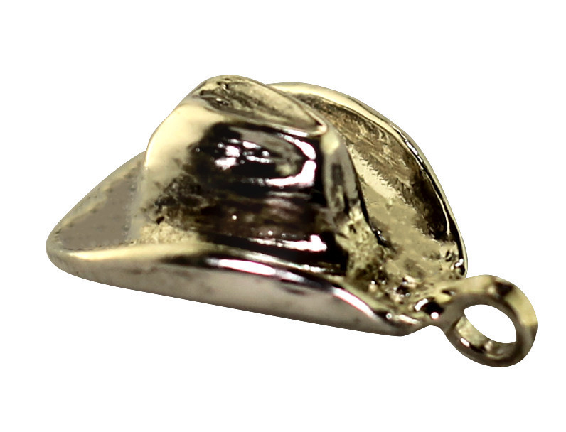 Silver Cowboy Hat Charm