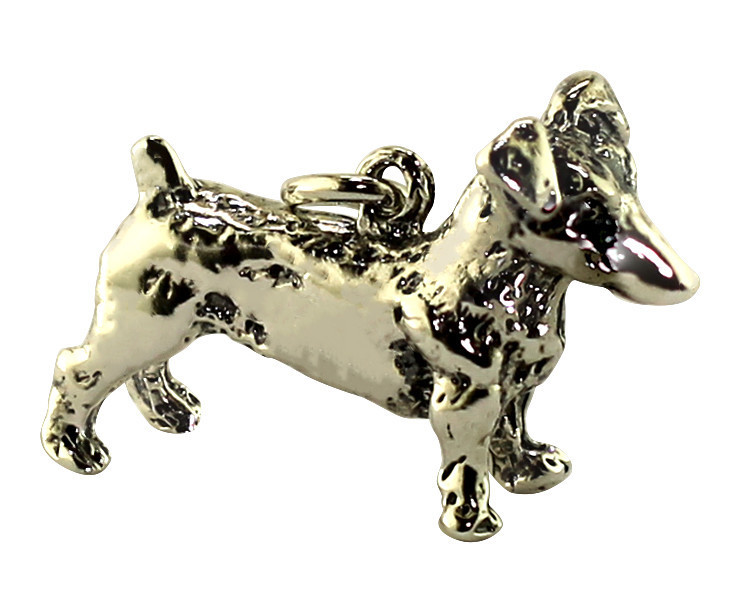 Silver Full Body Jack Russell Charm