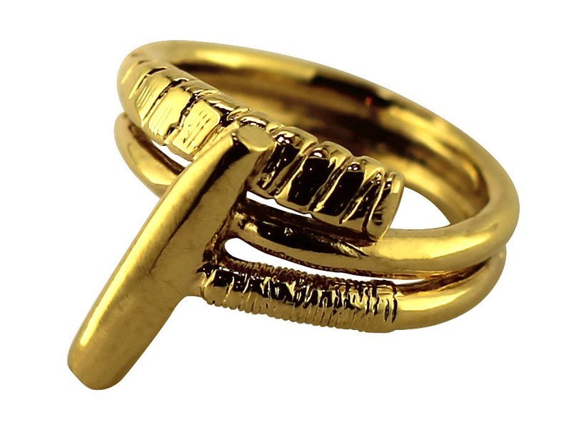 14kt Double Wrapped Polo Mallet Ring
