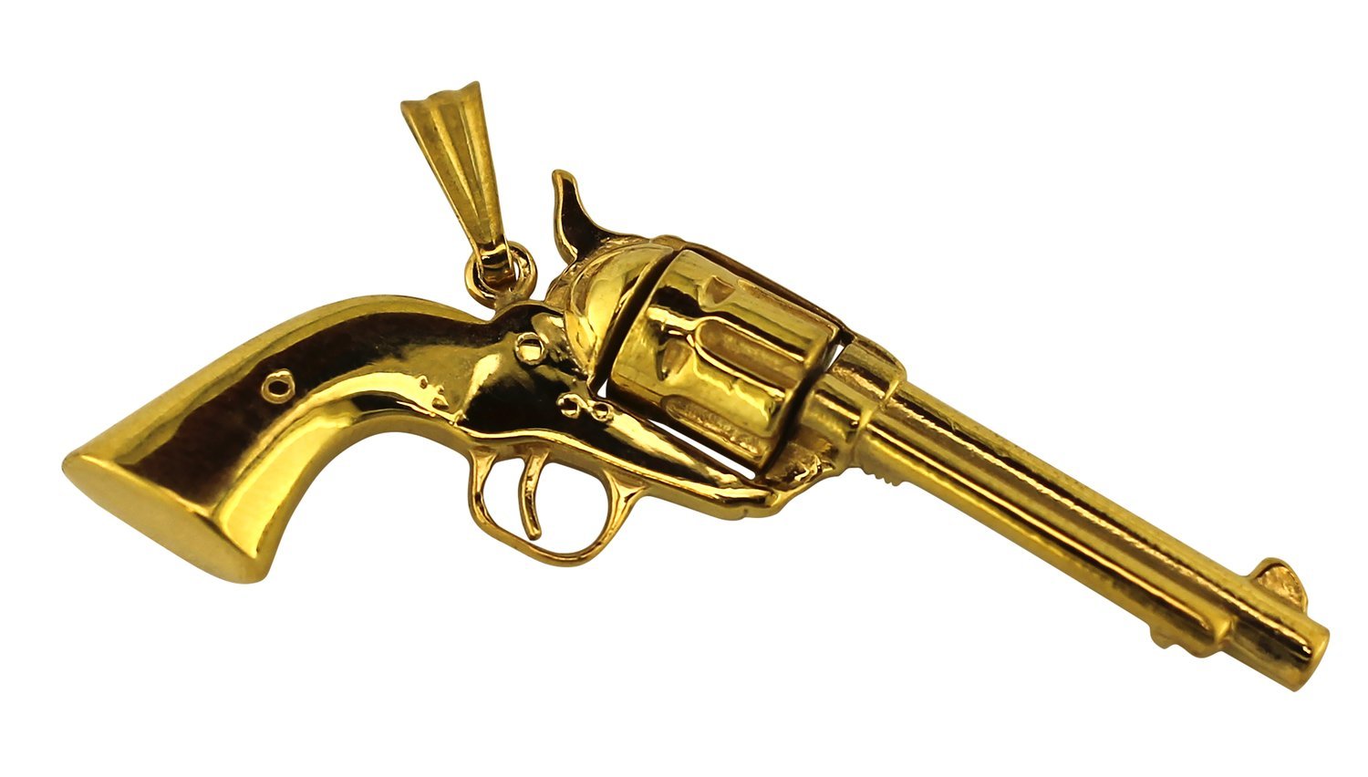 14kt yellow gold &quot;six shooter&quot; revolver