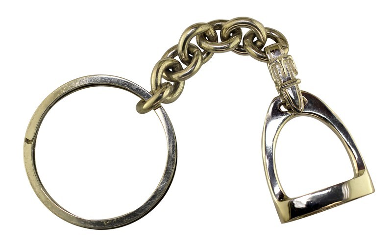 Sterling Silver Stirrup Key Chain