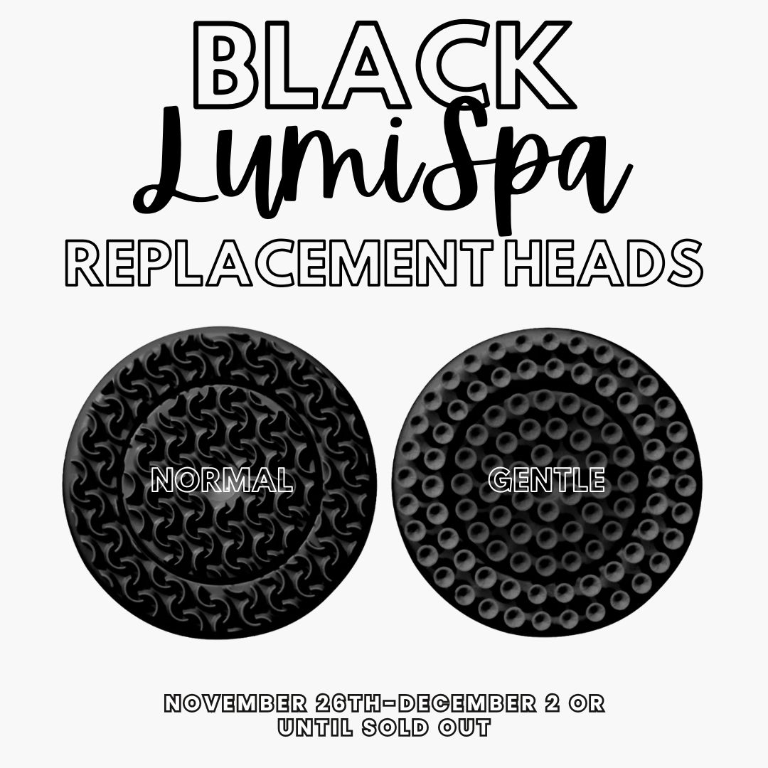 Black LumiSpa Replacement Heads - Normal/Sensitive Only