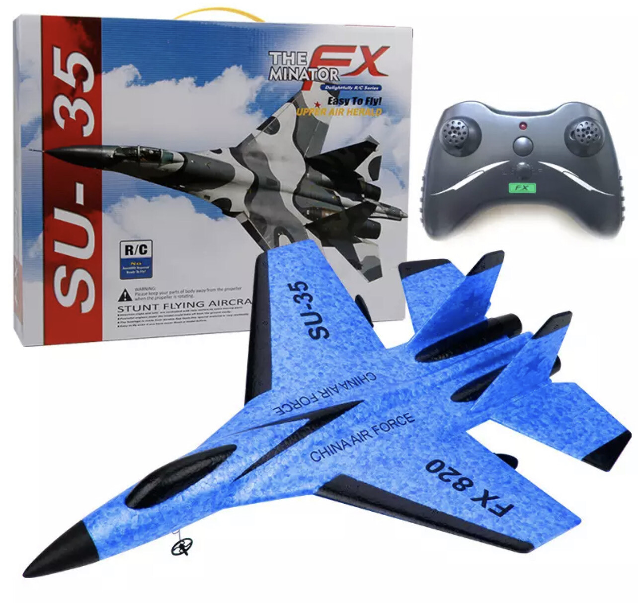 FX-820 SU-35 RC Remote Control Airplane 2.4G Glider RC Drone Fighter Hobby Plane Glider Airplane EPP Foam Toys RC Plane Outdoor