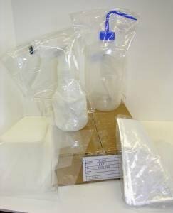 DISCOUNT PLASTICS 1 MIL PLASTIC BARRIER BAG FOR WASH BOTTLE 6" X 9" BX1000