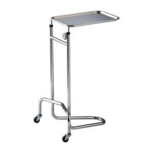 TECHMED STAINLESS STEEL MAYO STAND DOUBLE POST WITH TRAY EACH