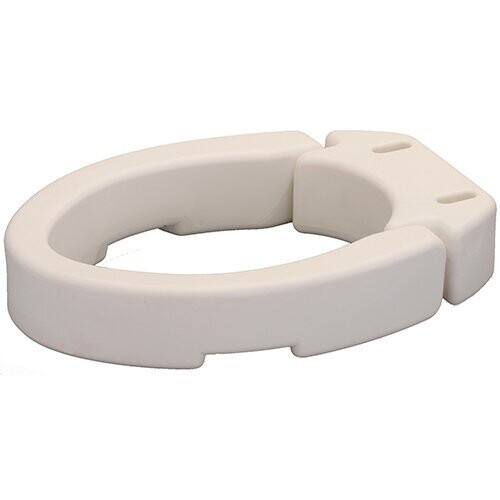 NOVA MEDICAL RAISED HINGED TOILET SEAT FOR ELONGATED TOILET