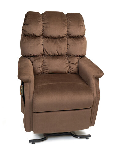 GOLDEN TECH CAMBRIDGE SMALL MEDIUM POWER LIFT CHAIR RECLINER COLOR: HAZELNUT DARK BROWN