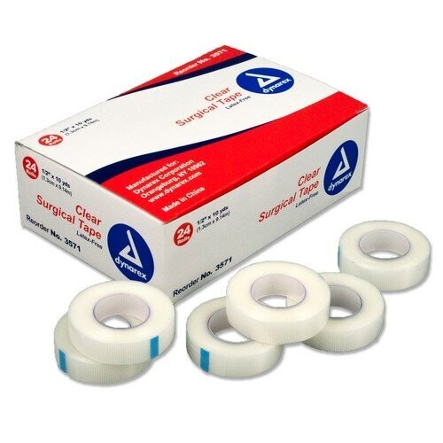 DYNAREX ECONONOMY CLEAR PLASTIC TAPE, SIZE: 1/2" BX 24RL CS 288RL, QUANTITY: ROLL