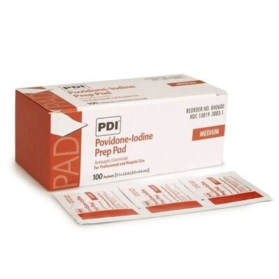 IODINE SWABSTICKS, PREPS & SOLUTION
