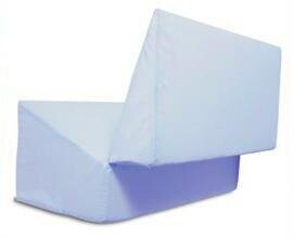 ESSENTIAL MEDICAL FOLDING BED WEDGE WITH BLUE POLYCOTTON COVER