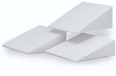CROWN MEDICAL BED WEDGE WITH WHITE POLYCOTTON COVER