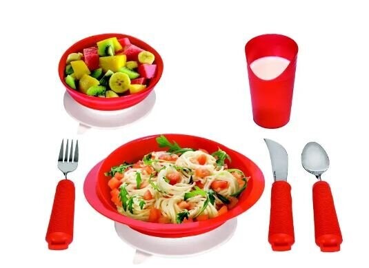 ESSENTIAL MEDICAL POWER OF RED EATING & DRINKING AIDS