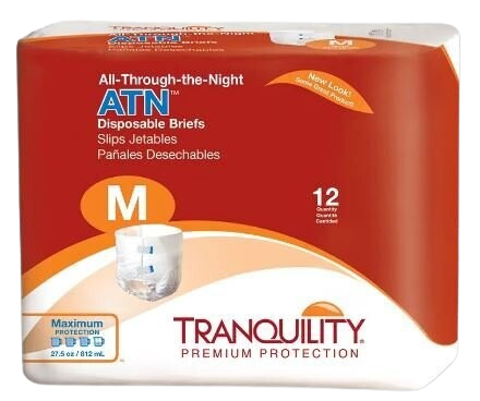 TRANQUILITY ATN "ALL-THROUGH-THE-NIGHT" DISPOSABLE BRIEF WITH TABS
