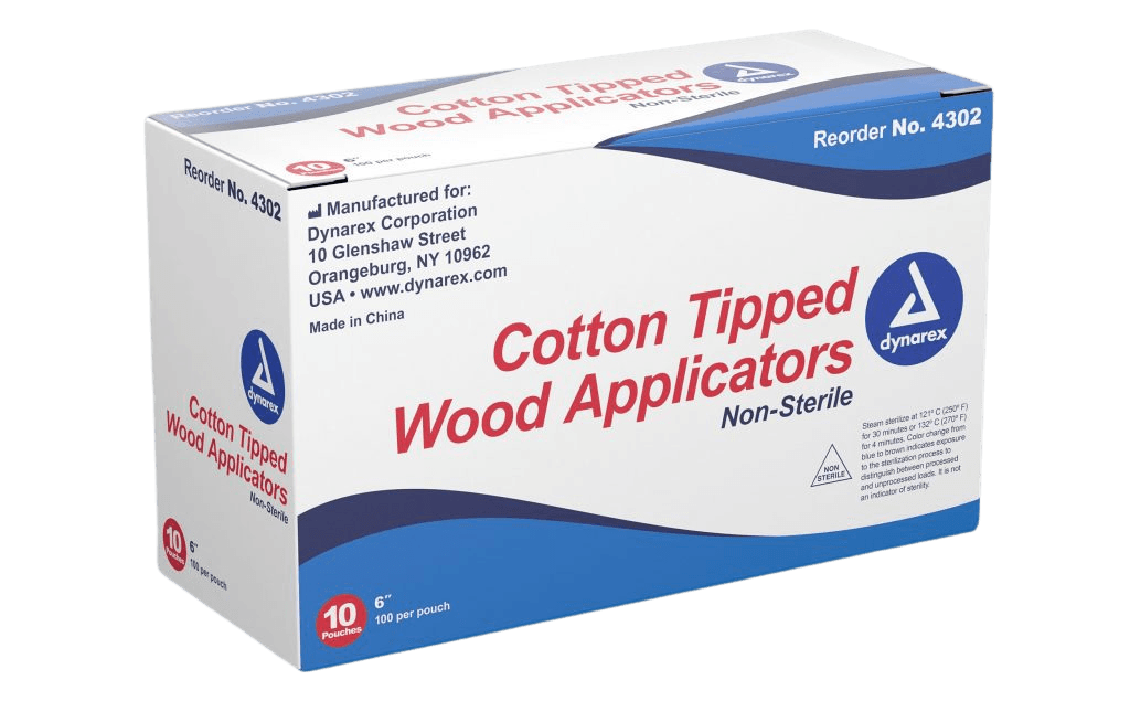 DYNAREX NONSTERILE COTTON TIPPED APPLICATORS