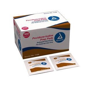 DYNAREX POVIDONE IODINE PREP PADS