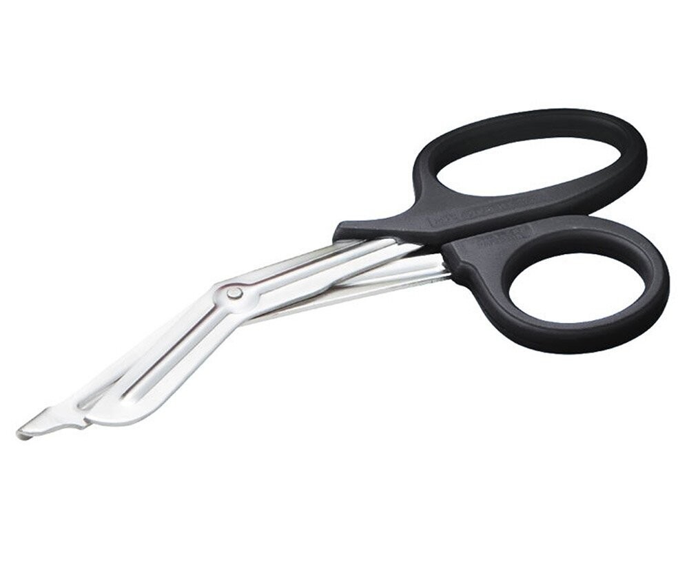 ADC MEDICUT PLASTIC HANDLE EMT SHEARS, COLOR: BLACK HANDLE SILVER SHEAR