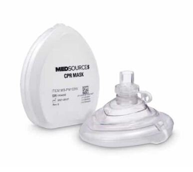 MEDSOURCE  CPR POCKET RESUSCITATOR WITH O2 INLET WHITE