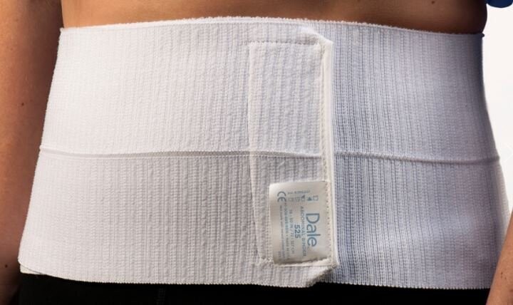 DALE VELCRO ABDOMINAL BINDER IN SEVEN SIZES, SIZE: 2 PANEL MODEL ONE SIZE ONLY 6" HIGH ADJUST FROM 28" TO 50"