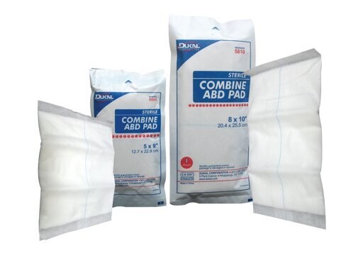 DUKAL ABDOMINAL PADS STERILE