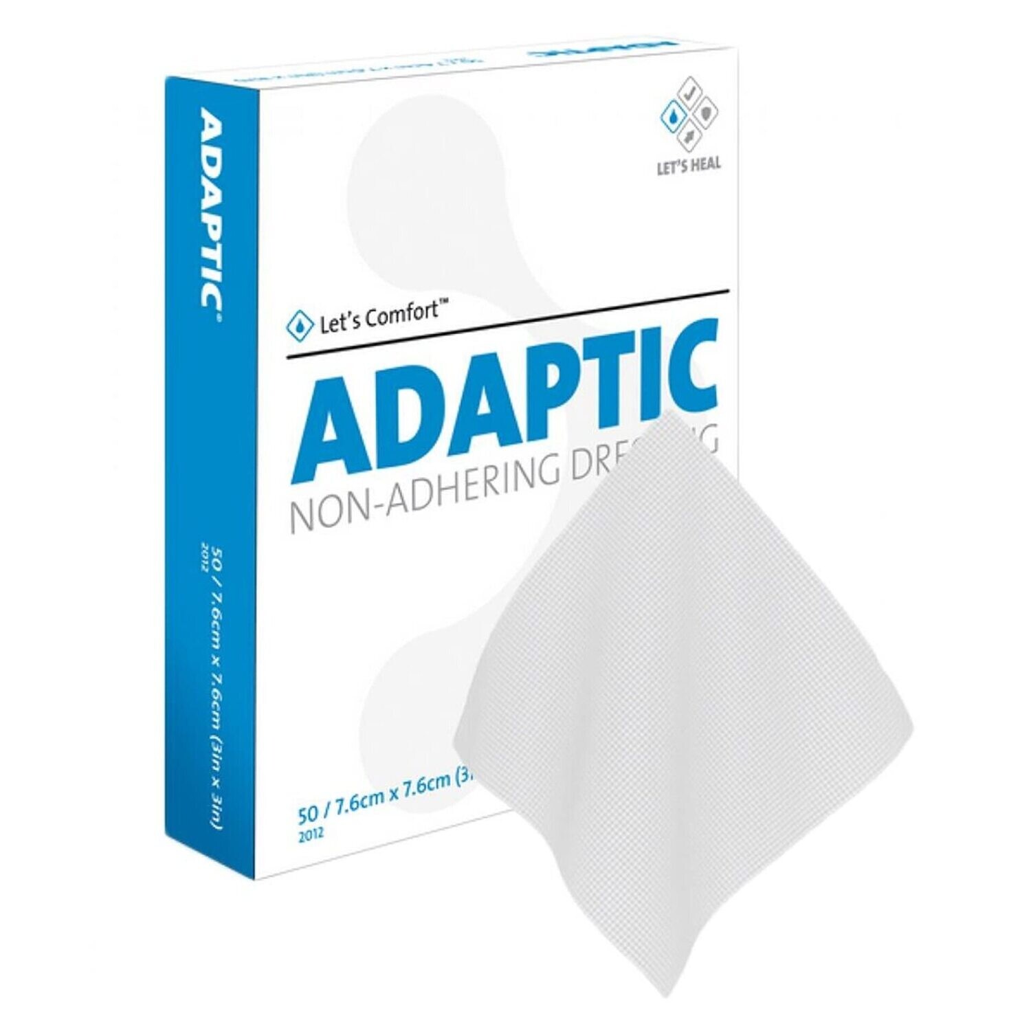 ADAPTIC NON-ADHERING DRESSING WITH PETROLATUM EMULSION, SIZE: 3 X 3 EACH